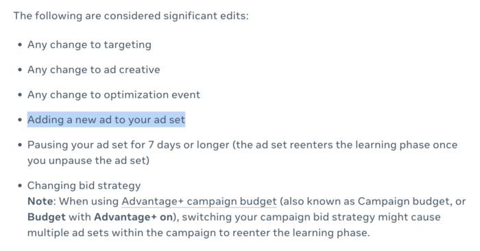 Important editing and learning stages